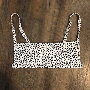 🔴Cow Print Bikini Top